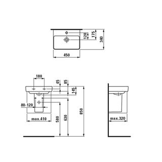 Раковина Laufen Pro S 8.1596.1.000.104.1 (45 см)