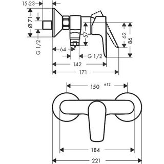 Смеситель для душа Hansgrohe Talis E 71760000