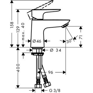 Смеситель для раковины Hansgrohe Talis E 71702000