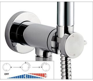 Гигиенический душ Bossini Paloma Flat E37011B.030 со смесителем