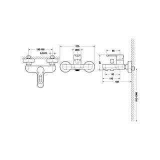 Смеситель для ванны Bravat Stream-D F637163C-B