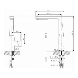 Смеситель для кухни Bravat Riffle F772106C