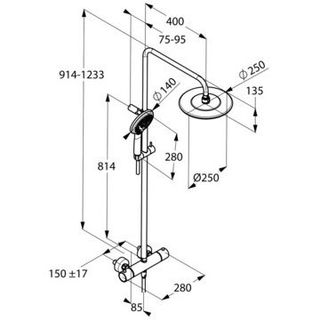 Душевая система Kludi Freshline 6709205-00