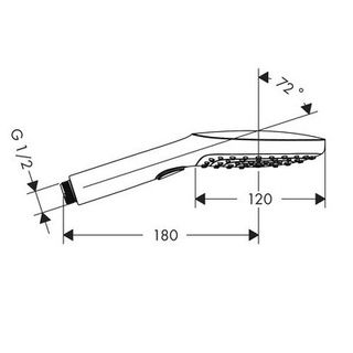Ручной душ Hansgrohe Raindance Select E 120 3jet 26520000
