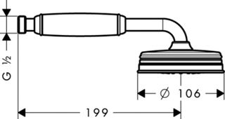 Ручной душ Hansgrohe Axor Montreux 16320000