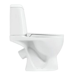 Унитаз напольный Sanita Luxe Max (WC.CC/Max/2-DM/WHT.G/S1) с крышкой-сиденьем микролифт