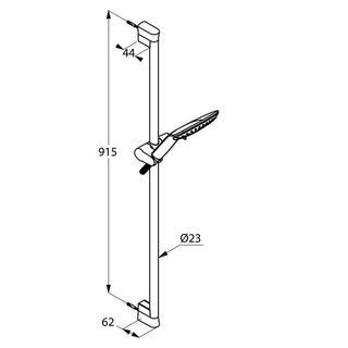 Душевой гарнитур Kludi Fizz 6774005-00 (900 мм)