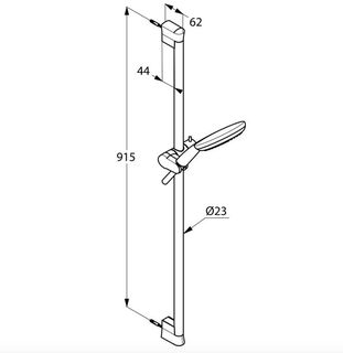 Душевой гарнитур Kludi Freshline 6794005-00 (900 мм)