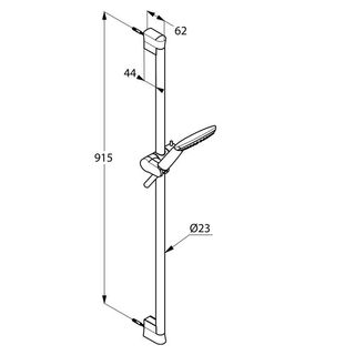 Душевой гарнитур Kludi Freshline 6784005-00 (900 мм)