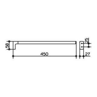 Полотенцедержатель Keuco Moll 12720 010000 (45 см)