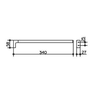 Полотенцедержатель Keuco Moll 12722 010000 (34 см)