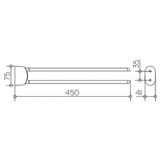 Полотенцедержатель Keuco Elegance New 11618 010000 (45 см)