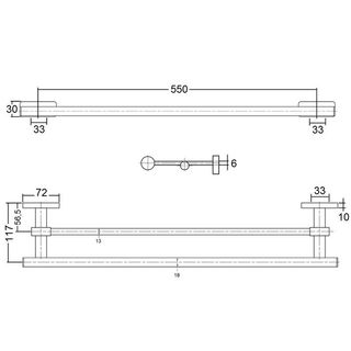 Полотенцедержатель Kludi A-Xes 4898805