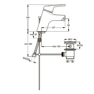 Смеситель для биде Ideal Standard Cerasprint 2012 B9565AA