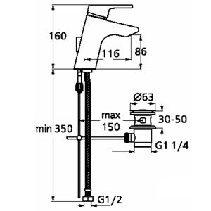 Смеситель для раковины Ideal Standard Active B8059AA