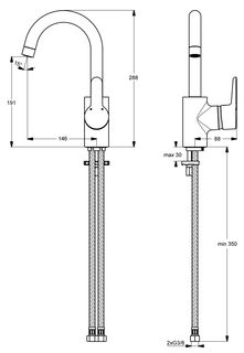 Смеситель для раковины Ideal Standard Connect B9933AA