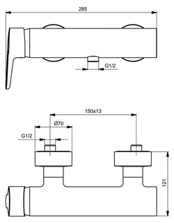 Смеситель для душа Ideal Standard Connect B9924AA