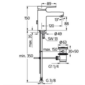 Смеситель для раковины Ideal Standard Moments A3905AA