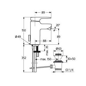 Смеситель для биде Ideal Standard Moments A3909AA