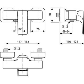 Смеситель для душа Ideal Standard Strada A5846AA