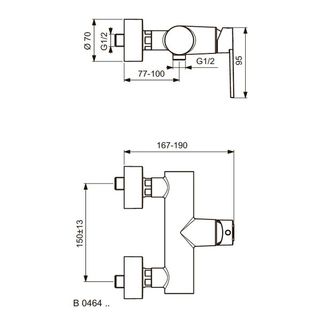 Смеситель для душа Ideal Standard Smart B0464AA
