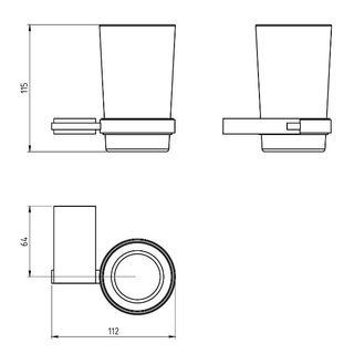 Стакан Novaservis Metalia 9 0906.0