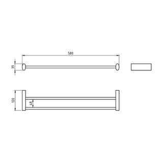 Полотенцедержатель Novaservis Metalia 10 0025.0 (58 см)