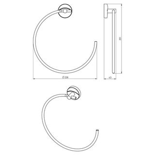 Полотенцедержатель Novaservis Metalia 11 0101.0