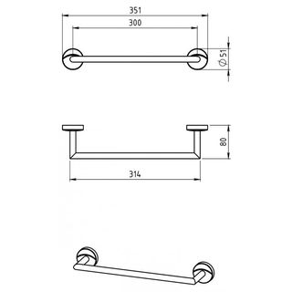 Полотенцедержатель Novaservis Metalia 11 0126.0 (35 см)