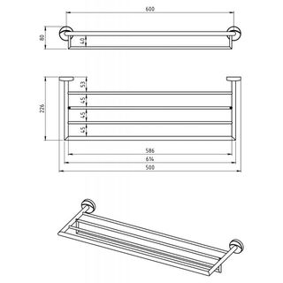 Полотенцедержатель Novaservis Metalia 11 0147.0 (60 см)