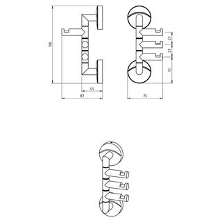 Крючок Novaservis Metalia 11 0181.0 (тройной)