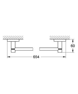 Полотенцедержатель Grohe Essentials 40366001 65 см