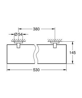 Полка Grohe Essentials 40799001