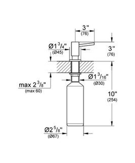Дозатор для жидкого мыла Grohe Cosmopolitan 40535000