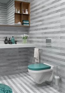 Унитаз подвесной Sanita Lux Attica Sea (ATCSLWH0112) с крышкой-сиденьем микролифт