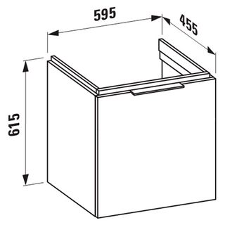 Тумба под раковину Laufen Kartell 4.0755.1.033.631.1