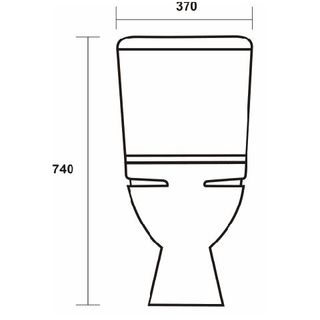 Унитаз напольный Sanita Стандарт эконом WC.CC/Standart/1-P/WHT.G/S1 (антивсплеск)