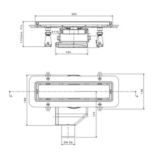 Душевой лоток Pestan Confluo Premium Line 13000280 (белое стекло) (30 см)