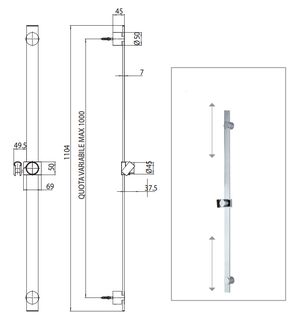 Душевой гарнитур Bossini Syncronia DD3002.030