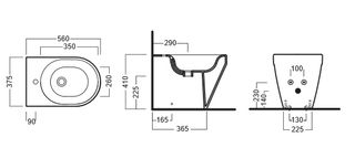Биде напольное Hatria Daytime Evo YQ3501