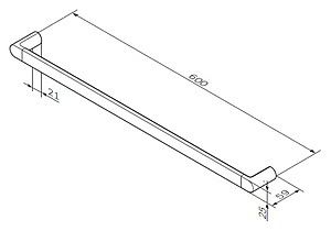 Полотенцедержатель Am.Pm Inspire A50346464 (60 см)