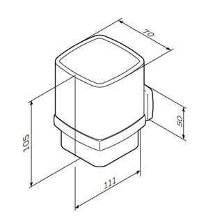Стакан Am.Pm Gem A9034300 (с держателем)