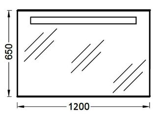 Зеркало Jacob Delafon Parallel EB1418-NF (120 см)