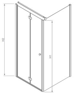 Душевой уголок Radaway Eos KDJ-B 90 (37403-01-01NR) стекло прозрачное