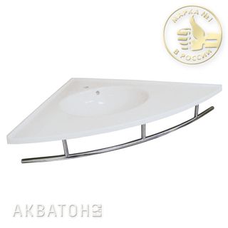 Раковина Меблико левая угловая 102х77 белая левая