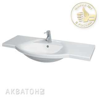 Раковина Акватон Лацио 110 см белая