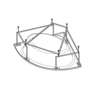 Монтажный комплект для ванны Santek Канны (1WH112432) 150х150