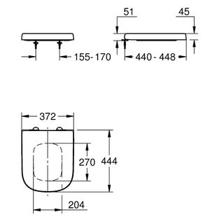Крышка-сиденье Grohe Euro Ceramic 39330002 микролифт