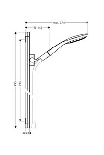 Душевой гарнитур Hansgrohe PuraVida 150 3jet 27853400