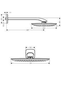 Верхний душ Hansgrohe PuraVida 27437400